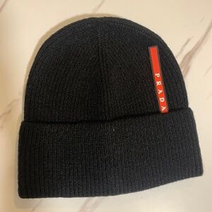Black Prada Knit Beanie
